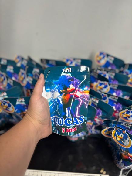 Saquinho Zip Lock com Balas Fini Sonic