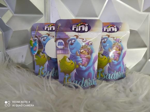 Saquinho Zip Lock com Balas Fini Monstros Sa