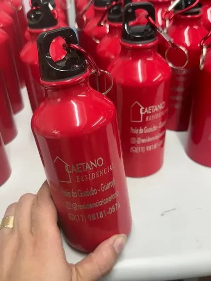 10 Garrafas Inox Personalizadas 420 ml
