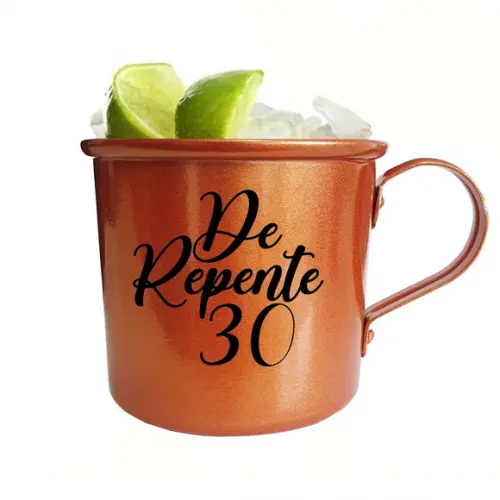 20 Canecas Moscow Mule Cobre Alumínio Personalizadas 350ml