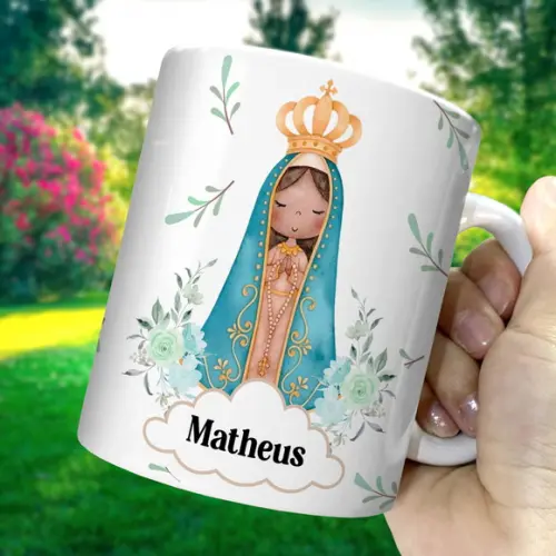 2 Caneca Porcelana Padrinhos