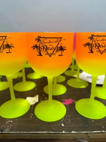 20 Taça de Gin Bicolor Personalizada - Tardezinha