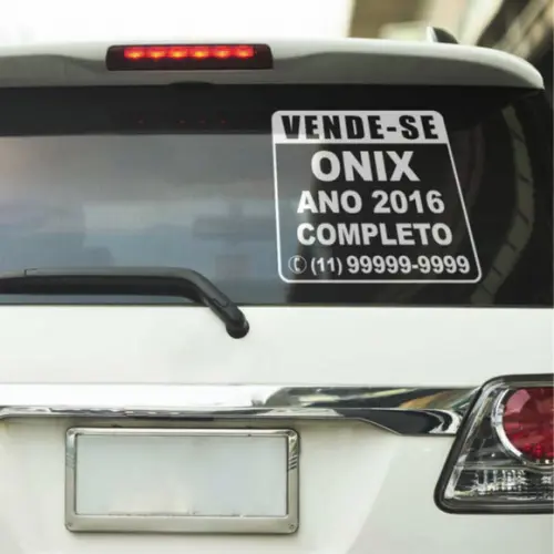 Adesivo Personalizado para Venda de Veículo
