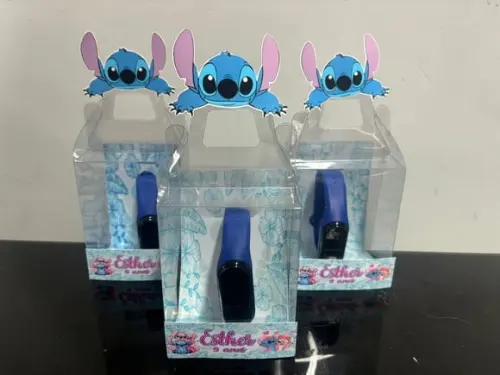 Caixa Acetato Personalizada com Relógio Digital