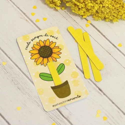 Card com Lixa Setembro Amarelo