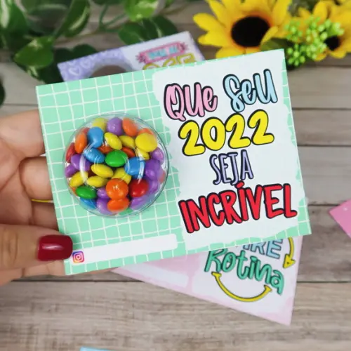 Cartão de Natal com Confete