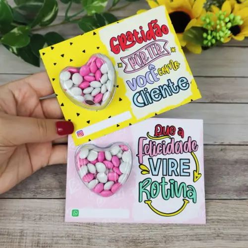 Cartão de Natal com Confete
