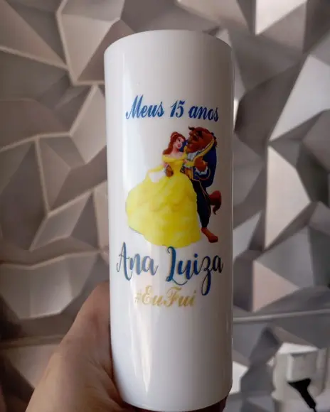 Copo Long Drink a Bela e a Fera
