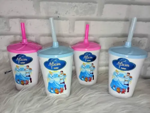 Copo Twister Tampa e Canudo 500 ml