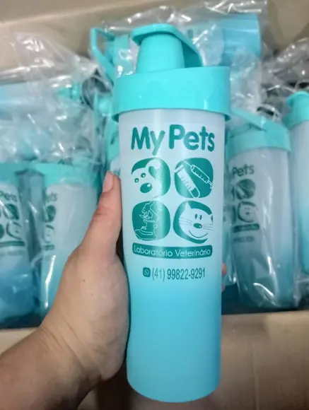 Kit 20 Garrafas de Água Personalizadas Degradê- Squeeze