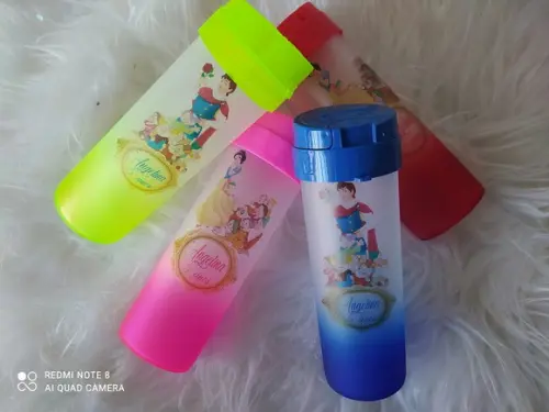 Kit 35 Garrafas de Água Personalizadas Degradê- Squeeze