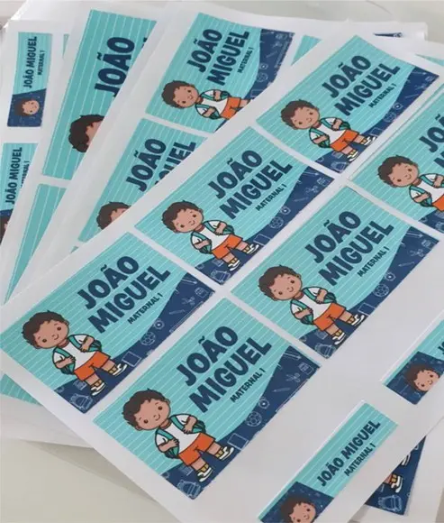 Kit Etiqueta Escolar com 60 Adesivos