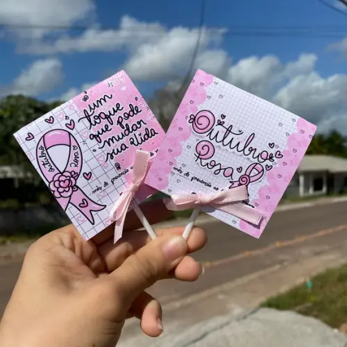 Pirulito Outubro Rosa