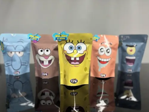 Saquinho Zip Lock com Balas Fini Bob Esponja