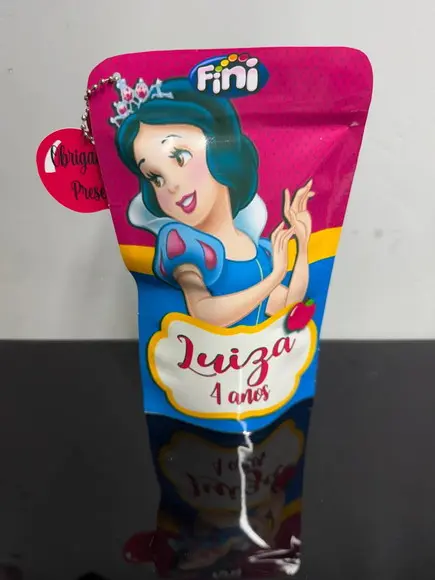 Saquinho Zip Lock com Balas Fini Branca de Neve