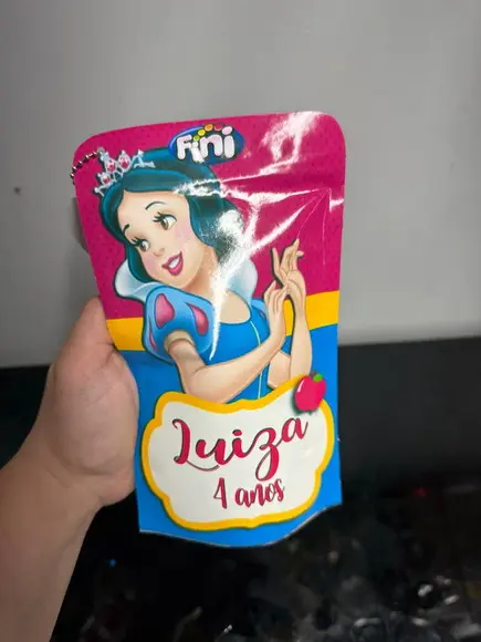 Saquinho Zip Lock com Balas Fini Branca de Neve