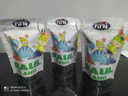 Saquinho Zip Lock com Balas Fini Dinossauros