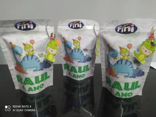 Saquinho Zip Lock com Balas Fini Dinossauros