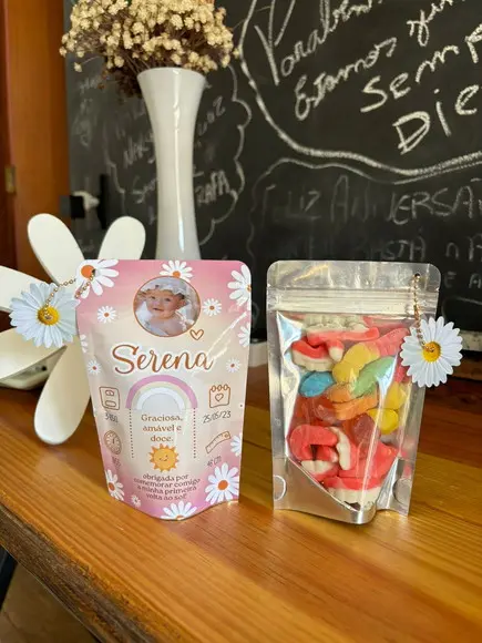 Saquinho Zip Lock com Balas Fini Margarida