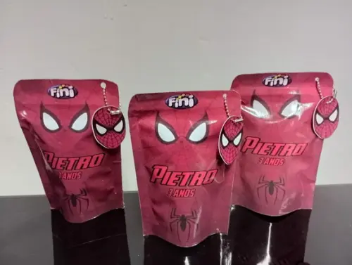 Saquinho Zip Lock com Balas Fini Homem Aranha