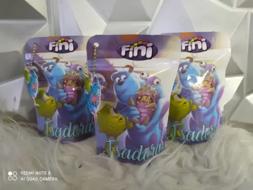 Saquinho Zip Lock com Balas Fini Monstros Sa