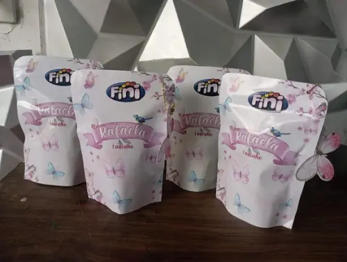 Saquinho Zip Lock com Balas Fini Jardim Encantado