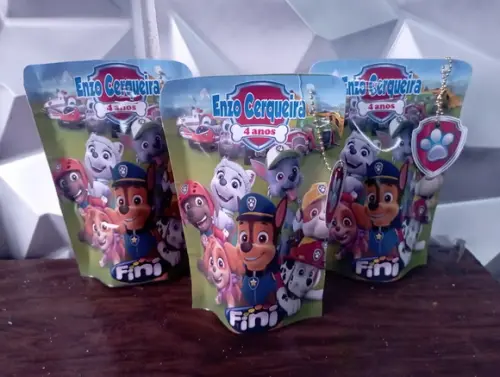 Saquinho Zip Lock com Balas Fini Patrulha Canina