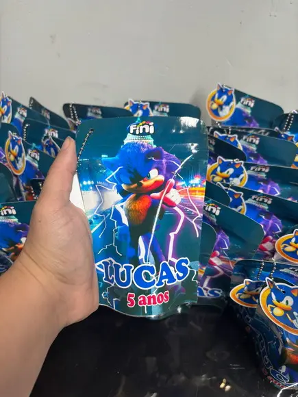 Saquinho Zip Lock com Balas Fini Sonic