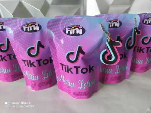 Saquinho Zip Lock com Balas Fini Tik Tik