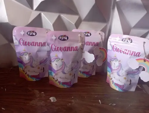 Saquinho Zip Lock com Balas Fini Unicórnio