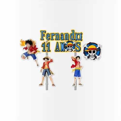 Topo de Bolo One Piece