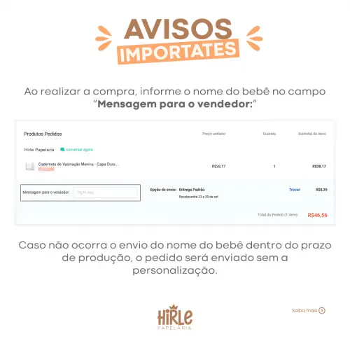 Caderneta de Vacina - Jardim da Mari - Edição 2026