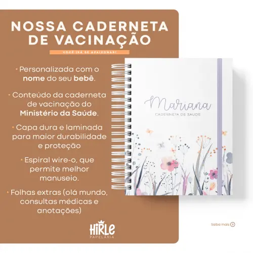 Caderneta de Vacina - Jardim da Mari - Edição 2026