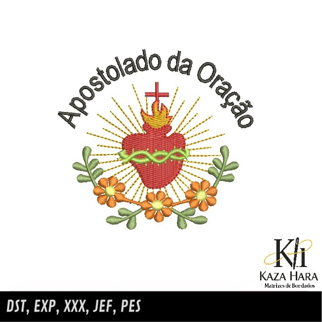 Matriz bordado Apostolado da Oração 001