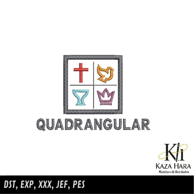 Matriz Bordado Igreja Quadrangular