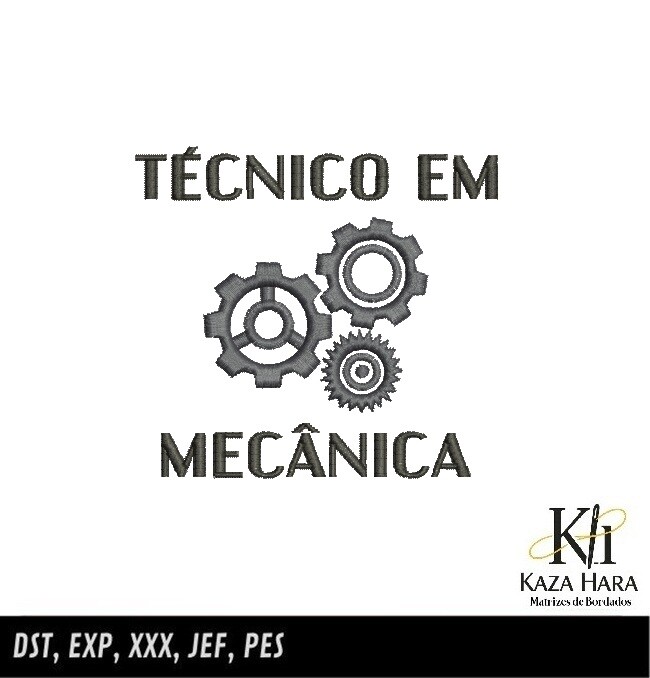 Matriz Bordado Técnico em Mecânica 001