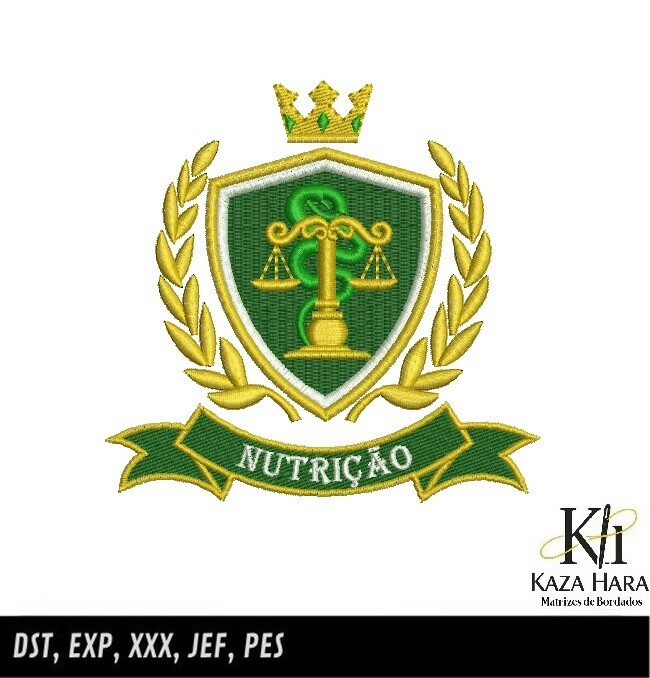 Matriz Bordado Brasão Nutrição 003