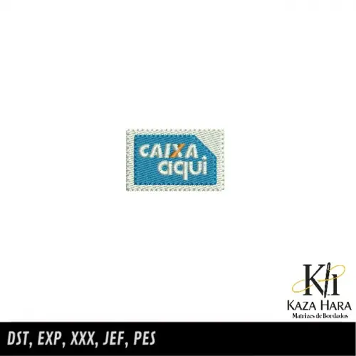 Matriz Bordado Caixa Aqui 002