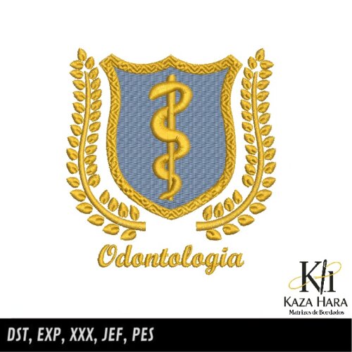 Matriz Bordado Brasão Odontologia 005