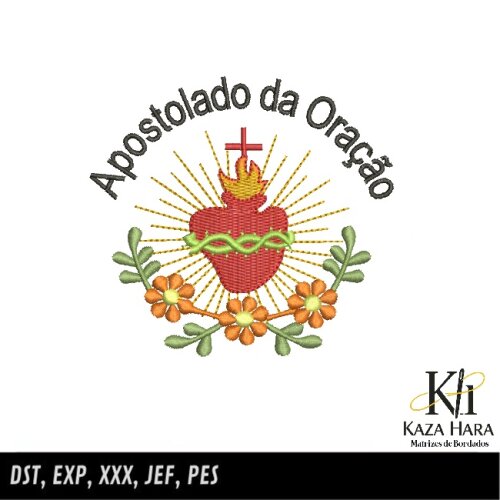 Matriz bordado Apostolado da Oração 001