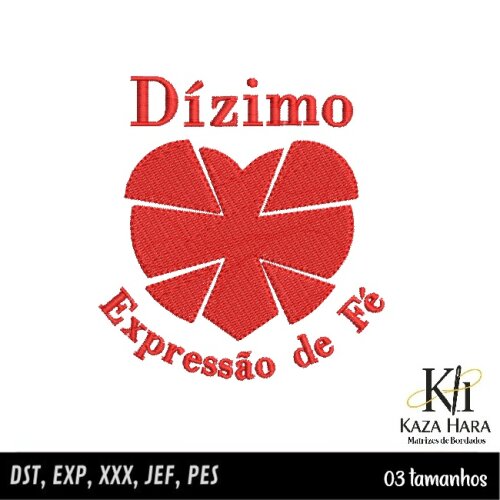 Matriz Bordado Dízimo Expressão da Fé