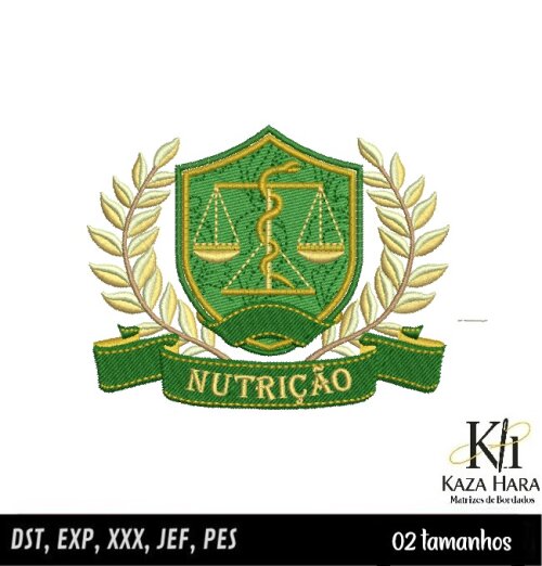 Matriz Bordado Brasão Nutrição 001