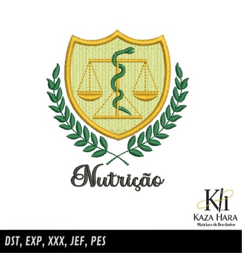 Matriz Bordado Nutrição Moldura 002