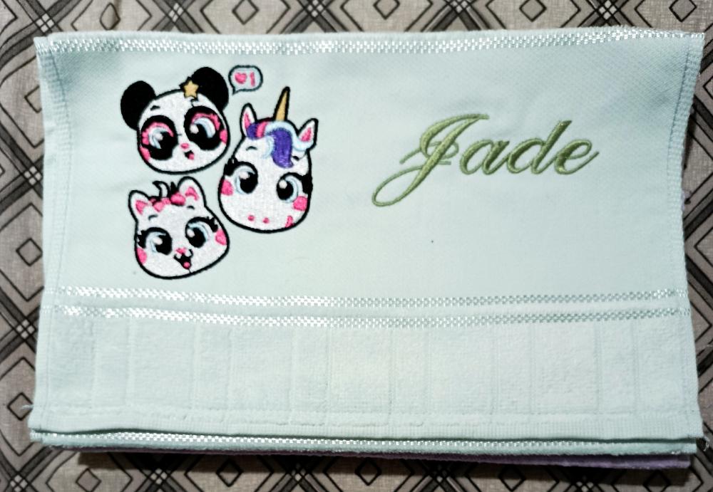 Toalhinha Lavabo Personalizada 30x45cm Puket