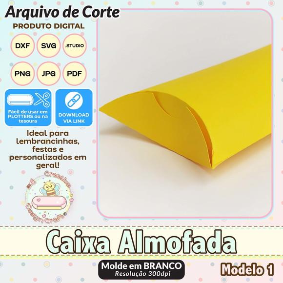 Arquivo de Corte Silhouette Caixa Almofada