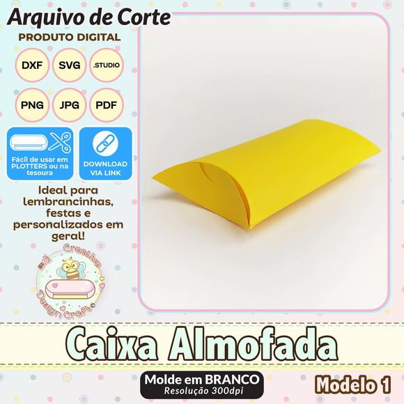 Arquivo de Corte Silhouette Caixa Almofada
