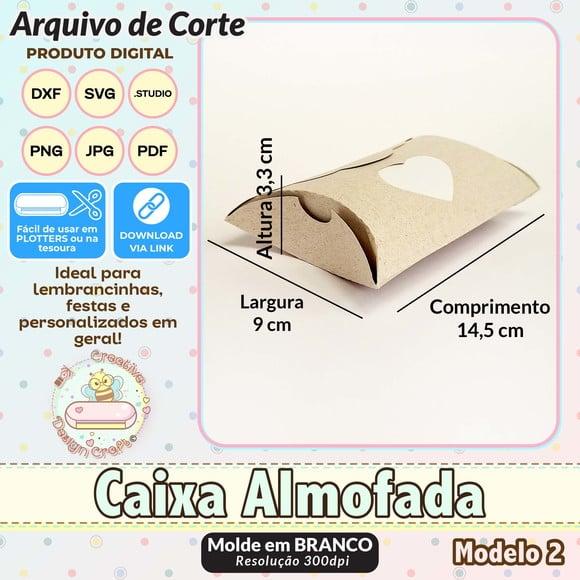 Arquivo de Corte Silhouette Caixa Almofada Modelo 2