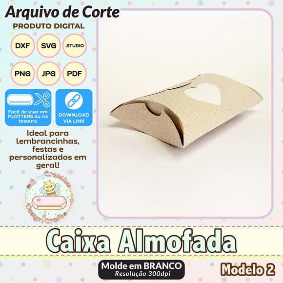 Arquivo de Corte Silhouette Caixa Almofada Modelo 2
