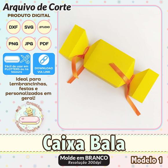Arquivo de Corte Silhouette Caixa Bala