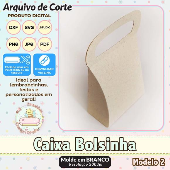 Arquivo de Corte Silhouette Caixa Bolsinha Modelo 2